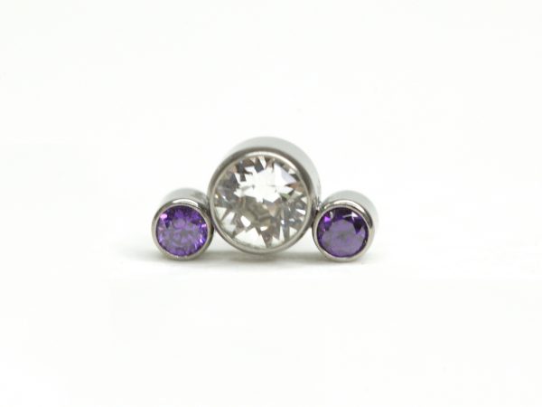 Cluster 3 Zirconias 1 Clear & 2 Violeta