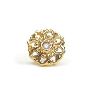 Mandala con Cz de oro