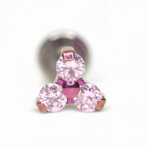 Trinity Prong Set Zirconia Rosa