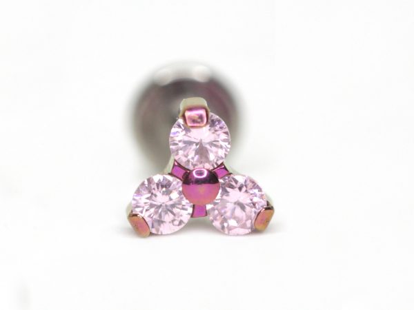 Trinity Prong Set Zirconia Rosa